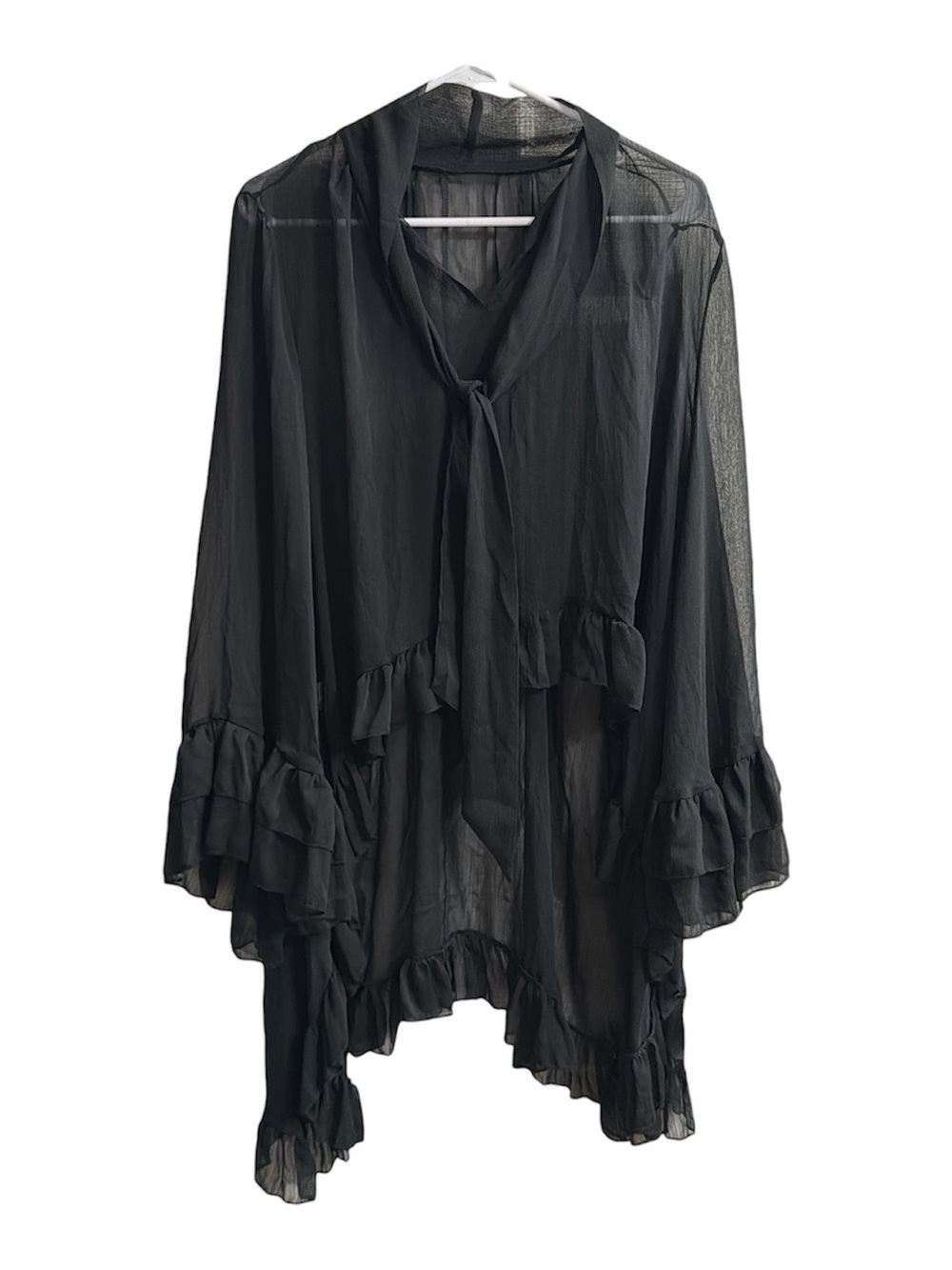 ROMANTIC SEMI-SHEER TUNIC- one size nwot
